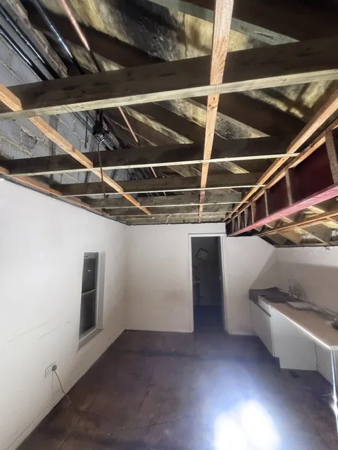 Controlled artex plasterboard strip-out in Abbey Wood